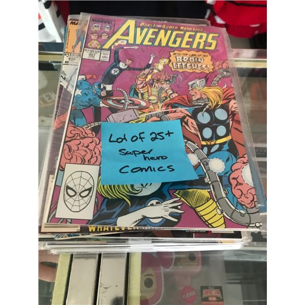 LOT OF 25+ SUPER HERO COMICS