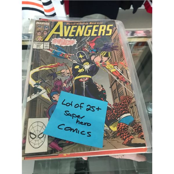 LOT OF 25+ SUPER HERO COMICS
