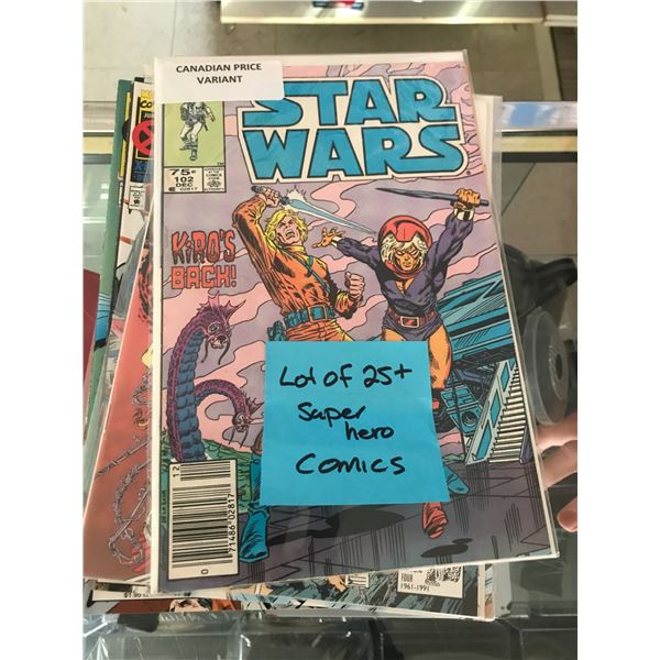 LOT OF 25+ SUPER HERO COMICS