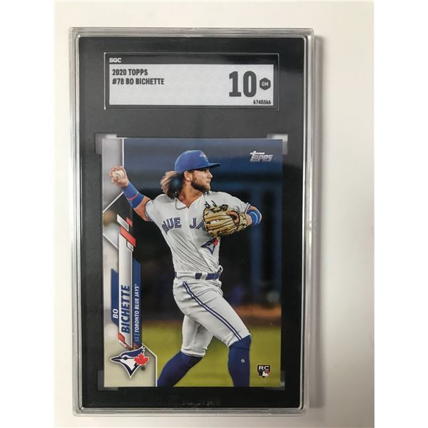 2020 TOPPS BO BICHETTE TRADING CARD - SGC GRADE 10