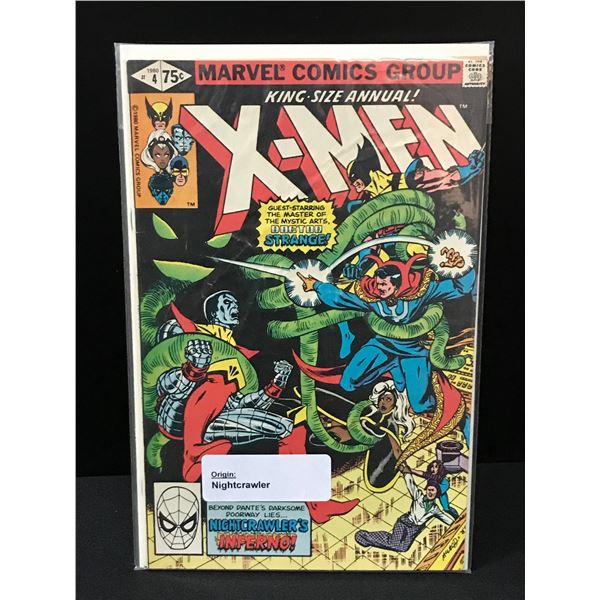 THE UNCANNY X-MEN KING SIZED ANNUAL #4 ORIGINA OF NIGHTCRAWLER - MARVEL COMICS