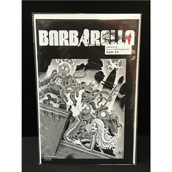BARBARELLA #5 HAESER 1:11 TMNT HOMAGE VARIANT