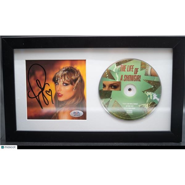 TAYLOR SWIFT LIFE OF A SHOWGIRL SIGNED AND FRAMED LIFE OF A SHOWGIRL PRESENTATION PIECE - PSA COA