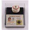 Image 1 : RED SCHOENDIENST SIGNED THUMBPRINT BASEBALL DISPLAY - BECKETT COA