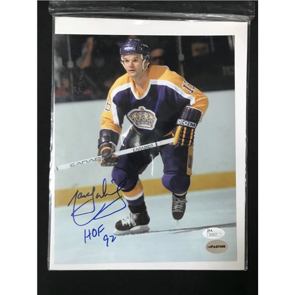 MARCEL DIONNE SIGNED AND INSCRIBED 'HOF 92' 8X10 - JSA COA