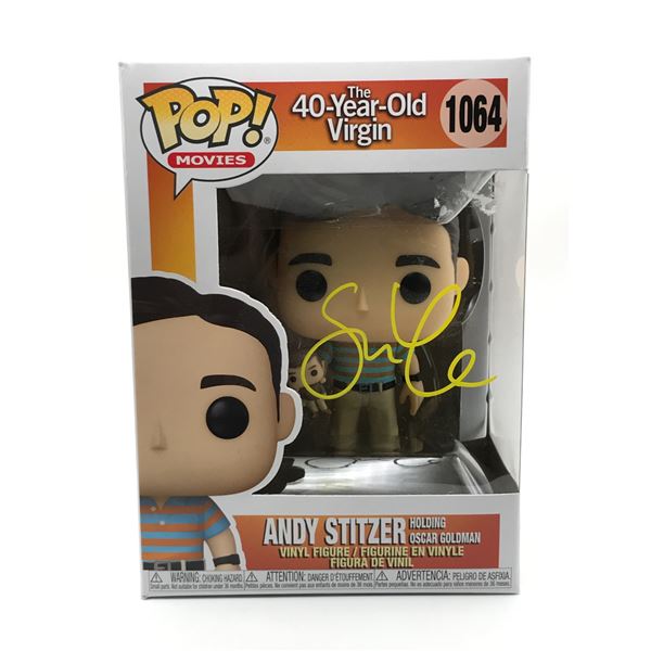 STEVE CARELL SIGNED 40 YEAR OLD VIRGIN FUNKO POP - KB COA