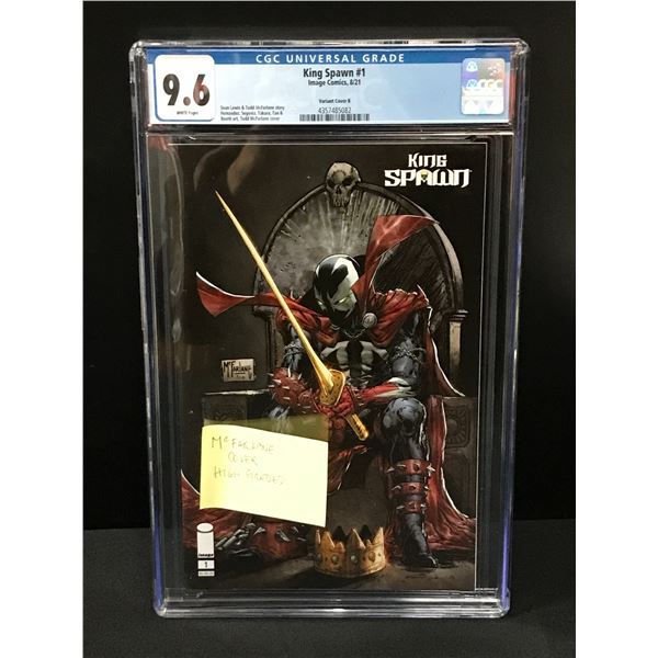 IMAGE COMICS NO.1 KING SPAWN CGC GRADED 9.6