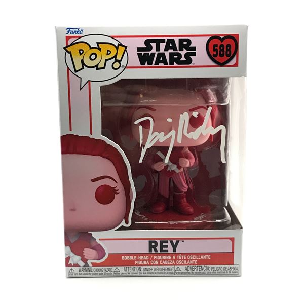 DAISEY RIDLEY SIGNED REY FUNKO POP - KB COA