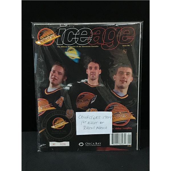 1ST NIGHT OF ROGERS ARENA CANUCKS BOOK