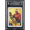 Image 1 : Hulk Hogan Signed 1985 Topps WWF #1 Reprint Card - BECKETT COA