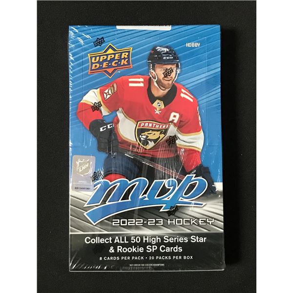SEALED BOX OF 2022-23 UPPER DECK MVP HOCKEY