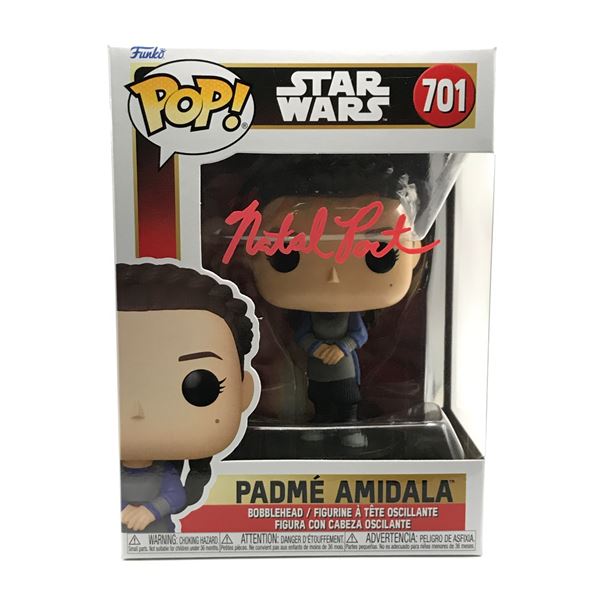 NATALIE PORTMAN SIGNED PADME STAR WARS FUNKO POP - KB COA