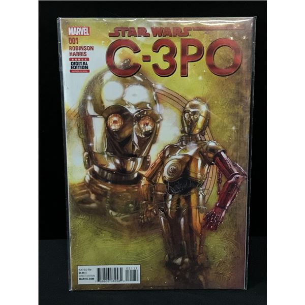 ANTHONY DANIELS SIGNED C-3PO COMIC