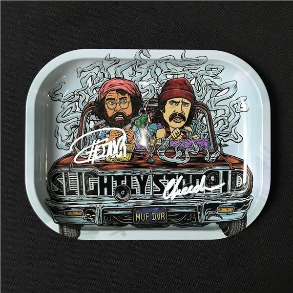 CHEECH AND CHONG SIGNED ASHTRAY - KB COA