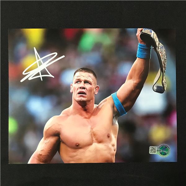 JOHN CENA SIGNED 8X10 - WWOC COA