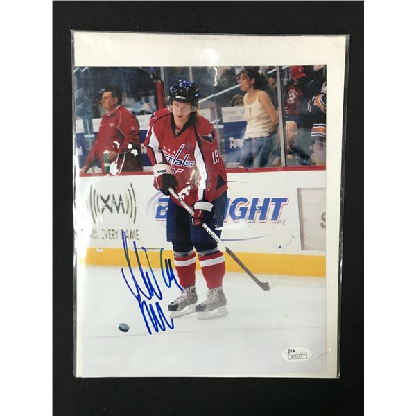 NICKLAS BACKSTROM SIGNED 8X10 - JSA COA