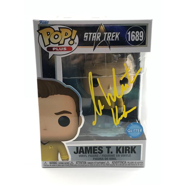 WILLIAM SHATNER SIGNED CAPTAIN KIRK FUNKO POP - WWOC COA