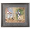 Image 1 : MARK MCGWIRE AND SAMMY SOSA SIGNED AND FRAMED 20 X 24 PRINT (BECKETT COA)