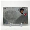 Image 2 : UPPER DECK BLACK DIAMOND ROOKIE DEBUT RELICS LUKE HUGHES GAME WORN PATCH CARD