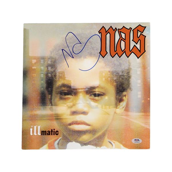 LIL NAS SIGNED  CD SLEEVE - PSA COA