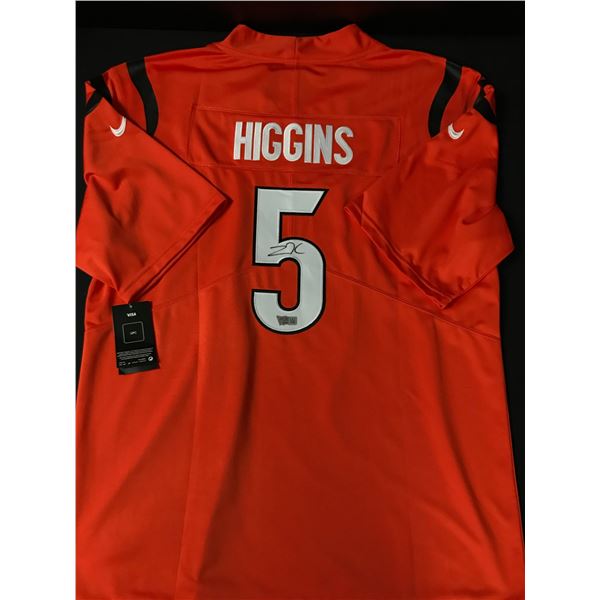 TEE HIGGINS SIGNED CINCINATTI BENGALS JERSEY - ACE COA