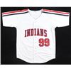 Image 3 : CHARLIE SHEEN SIGNED VAUGHN INDIANS JERSEY - BECKETT COA