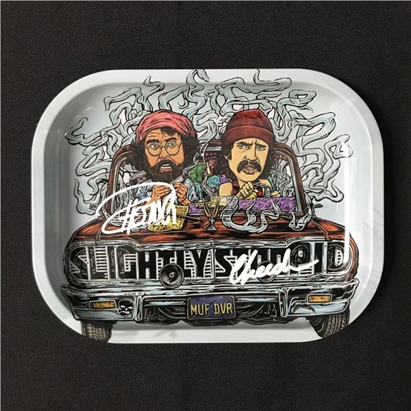 CHEECH AND CHONG SIGNED ASHTRAY - KB COA