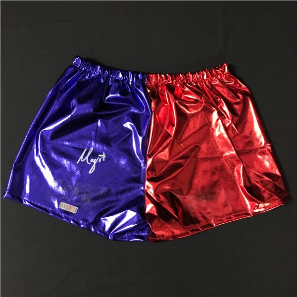 MARGOT ROBBIE SIGNED HARLEY QUINN SHORTS - CELEBRITY AUTHENTICS COA