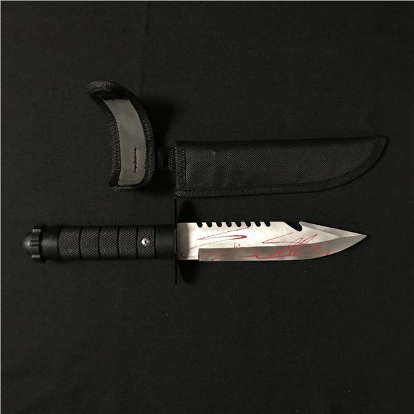 SYLVESTER STALLONE SIGNED KNIFE - KB COA