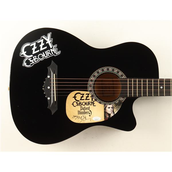 OZZY OSBOURNE SIGNED ACOUSTIC GUITAR - JSA COA