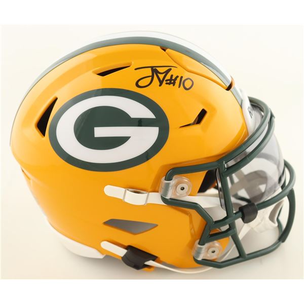 JORDAN LOVE SIGNED GREEN BAY PACKERS MID SIZE HELMET (BECKETT COA)