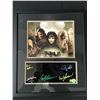 Image 1 : LORD OF THE RINGS CAST SIGNED FRAMED DISPLAY WWOC COA