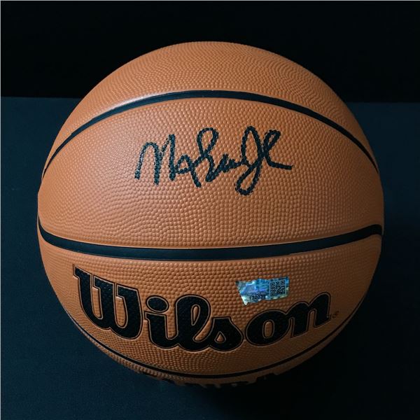 MAGIC JOHNSON SIGNED WILSON BASKETBALL (ACE COA)