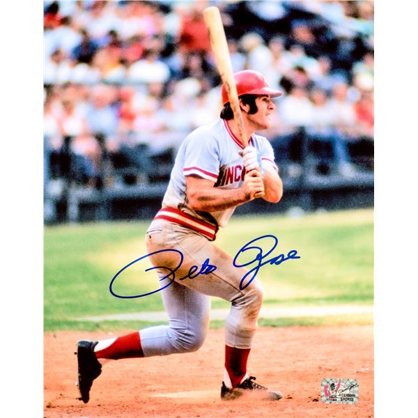 PETE ROSE SIGNED 8X10 - FITERMAN SPORTS COA