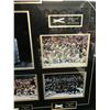 Image 4 : NHL STANLEY CUP COLLECTION GAMES USED NET DISPLAY 34 X 30 FRAMEWORTH COA