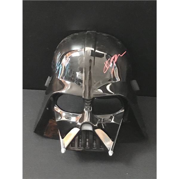 HAYDEN CHRISTIANSEN AND EWAN MCGREGOR SIGNED VADOR MASK (WWOC COA)