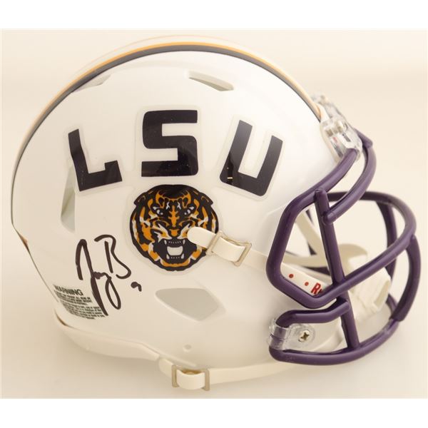JOE BURROW SIGNED LSU MINI HELMET (BECKETT COA)