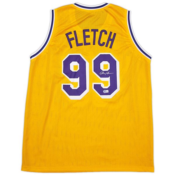 CHEVY CHASE SIGNED FLETCH BASKETBALL JERSEY - BECKETT COA