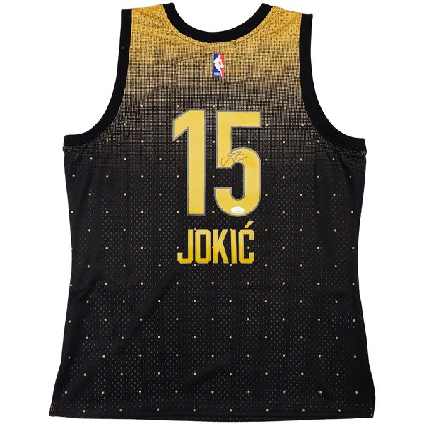 NIKOLA JOKIC SIGNED WORLD BASKETBALL JERSEY - JSA COA