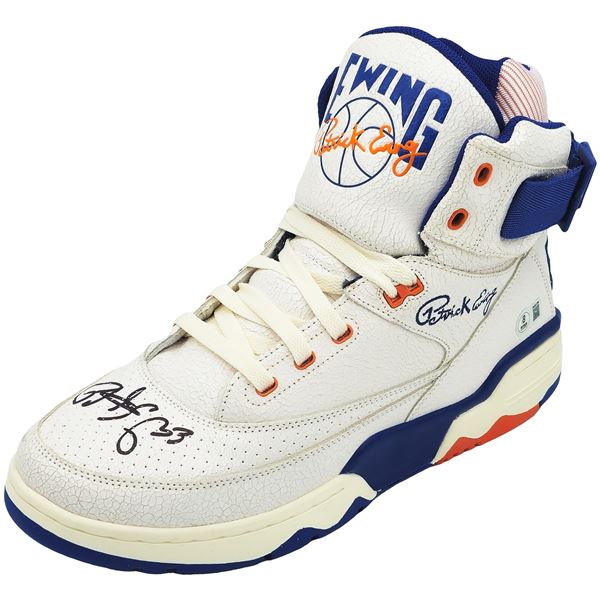 PATRICK RWING SIGNED VINTAGE BASKETBALL SHOE (BECKETT COA)