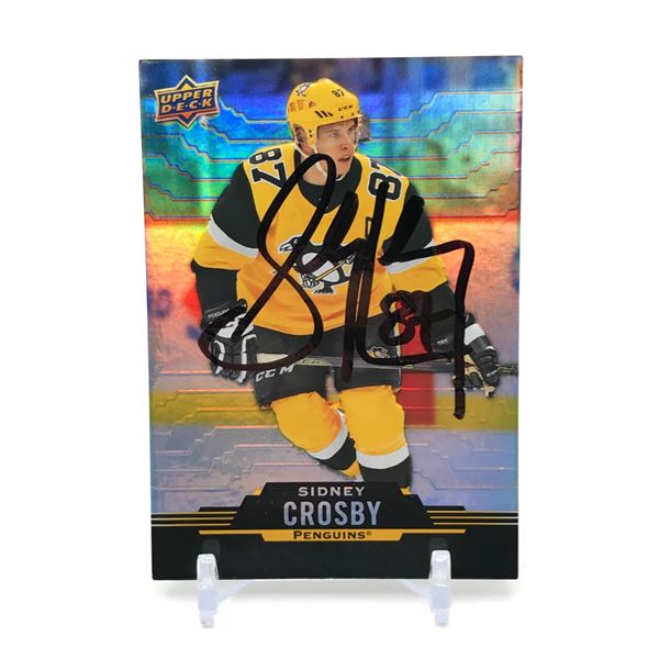 SIDNEY CROSBY SIGNED TRADING CARD