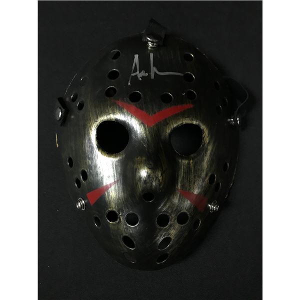 ARI LEHMAN SIGNED HOCKEY MASK - KB COA