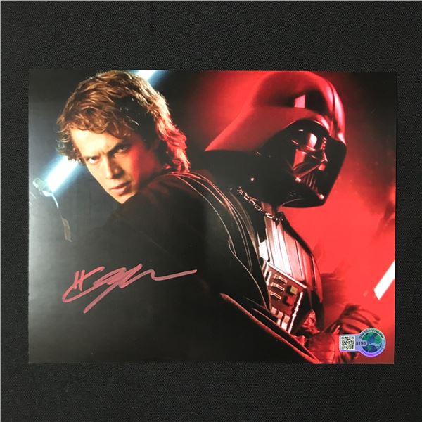 HAYDEN CHRISTIANSEN SIGNED STAR WARS 8 X 10 (WWOC COA)