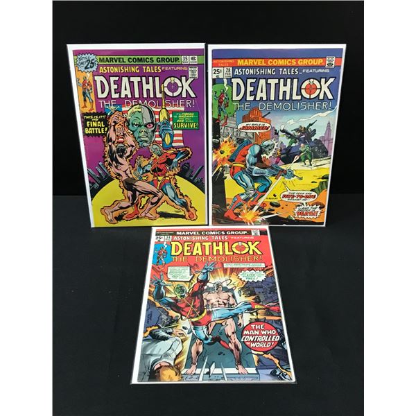 LOT OF 3 DEATHLOK COMICS MARVEL COMICS