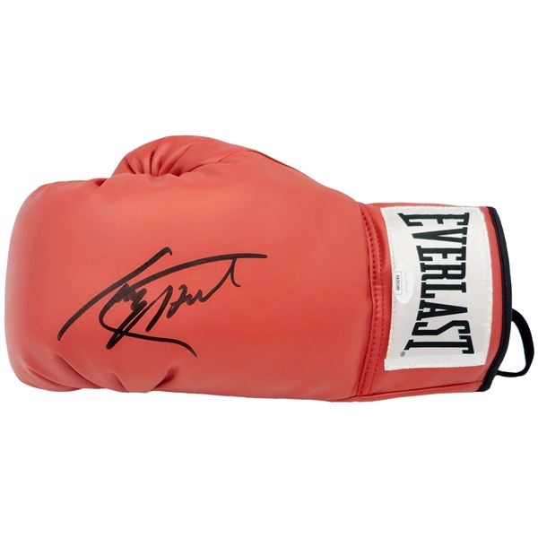Larry Holmes Autographed Red Everlast Boxing Glove JSA