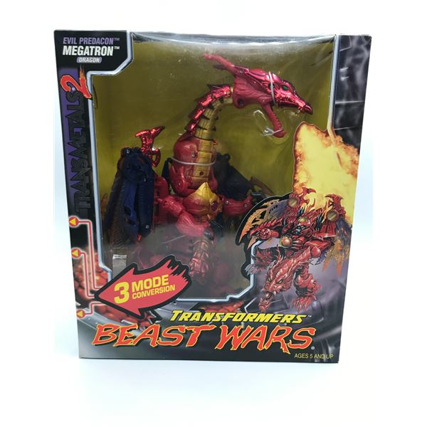 MINT ON CARD KENNER 1999 TRANSFORMERS BEASTWARS MEGATRON