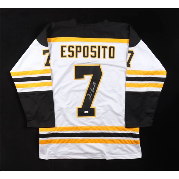 PHIL ESPOSITO SIGNED BOSTON BRUINS JERSEY (JSA COA)