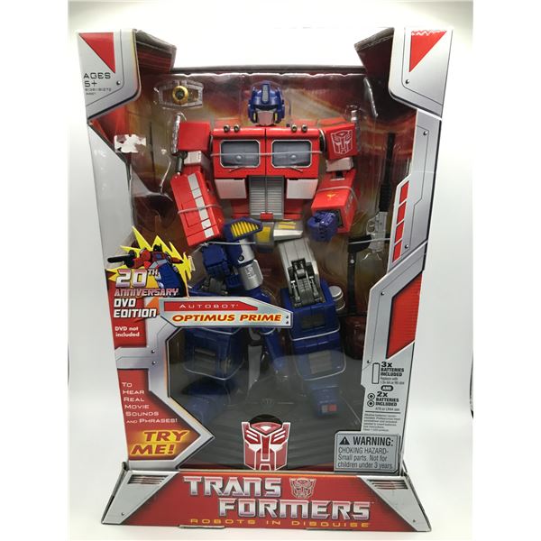 NEW TRANSFORMERS 20TH ANNIVERSARY OPTIMUS PRIME