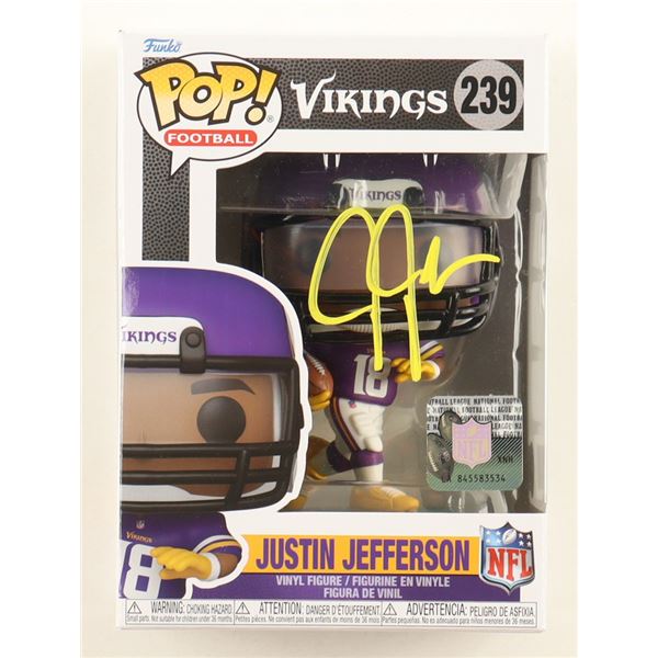 JUSTIN JEFERSON SIGNED FUNKO POP (BECKETT COA)