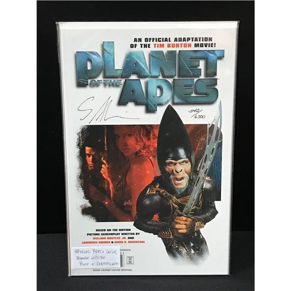 PLANET OF THE APES SPECIAL SIGNED PHOTO COVER WITH CERTIFICATE - DARK HORSE COMICS